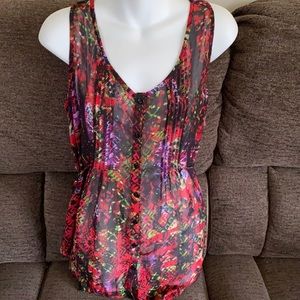 No boundaries blouse tank top size large New